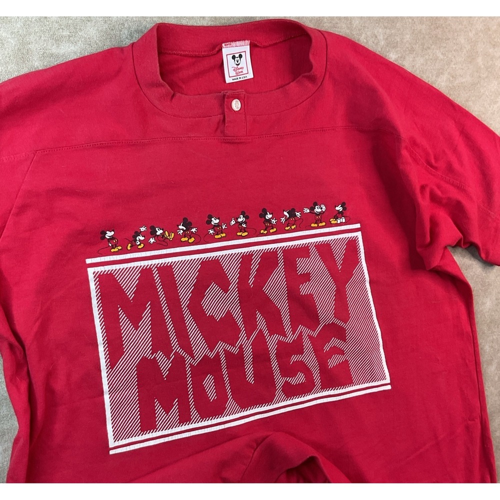 Disney Wear Mickey Mouse Sweatshirt Mens 2XL Single Stitch Made USA 80s Vintage